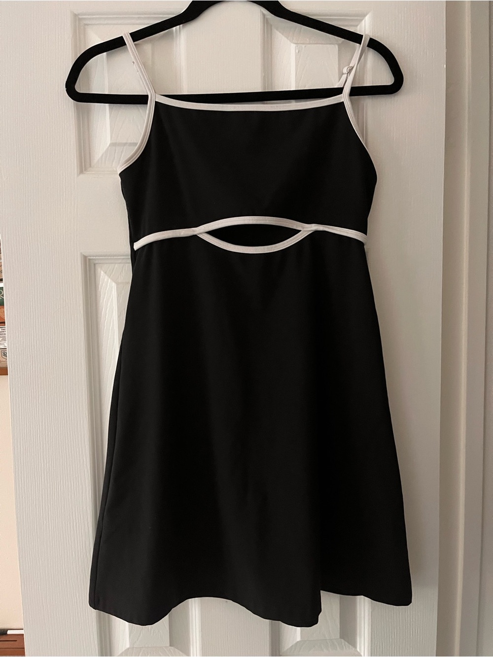 wild fable Black Mini Dress with White Trim